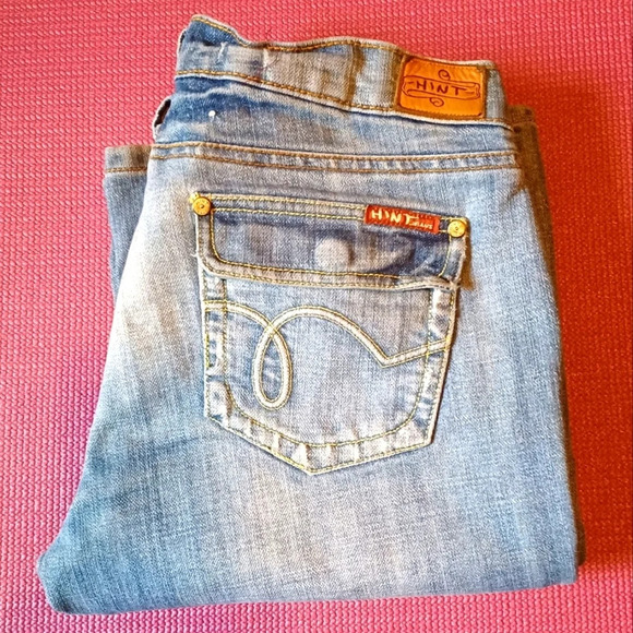 🍒 Hint Jeans Women's Juniors Low Rise - Picture 1 of 5